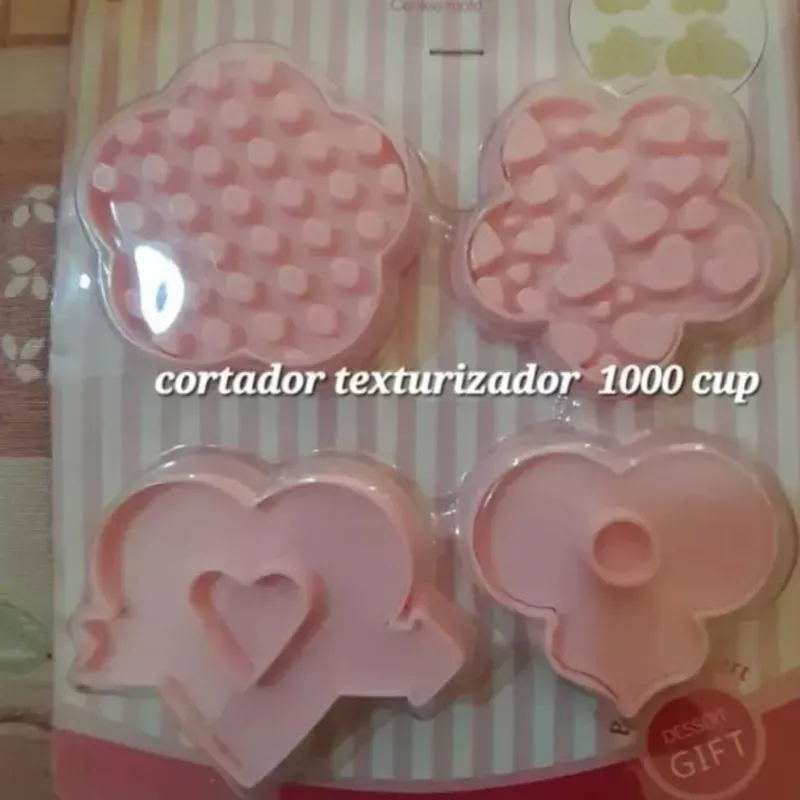 Cortador texturizador 4 formas