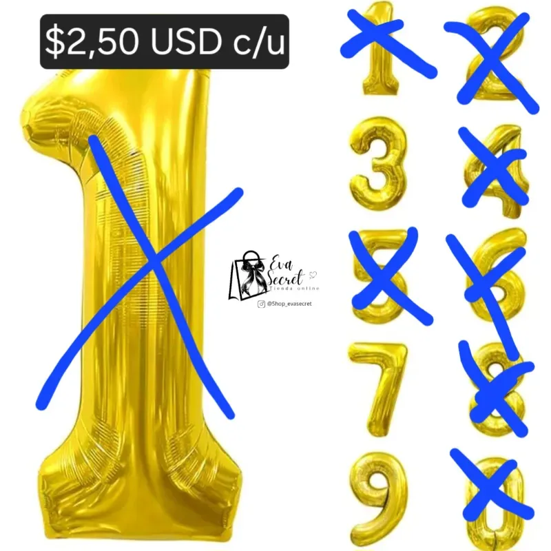 Globo dorado #7 talla 40"