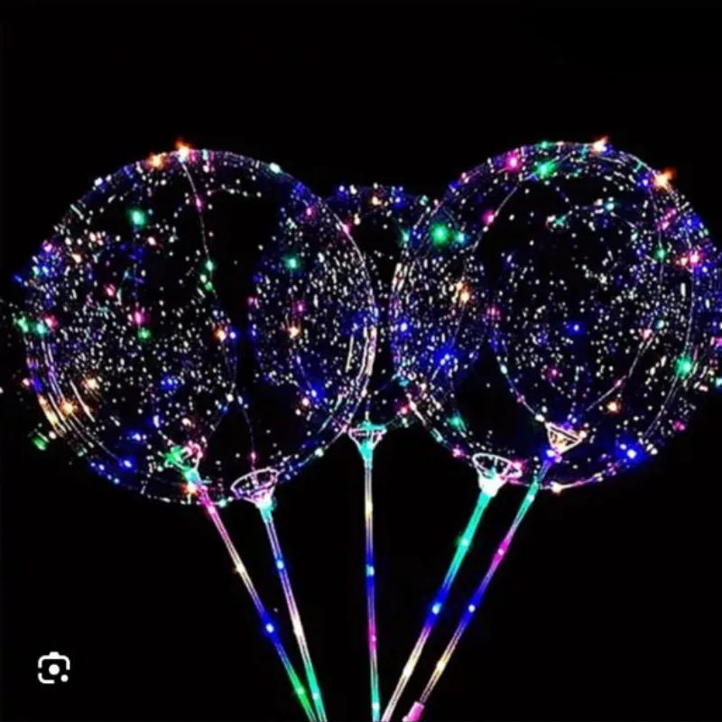 Globos burbuja con luces