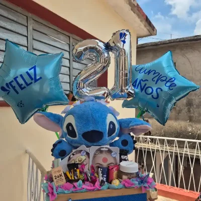 Caja de regalo con peluche