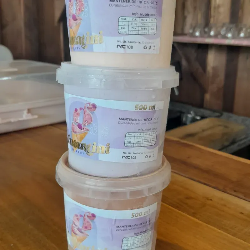 Pote de helado Gustatini 500 ml