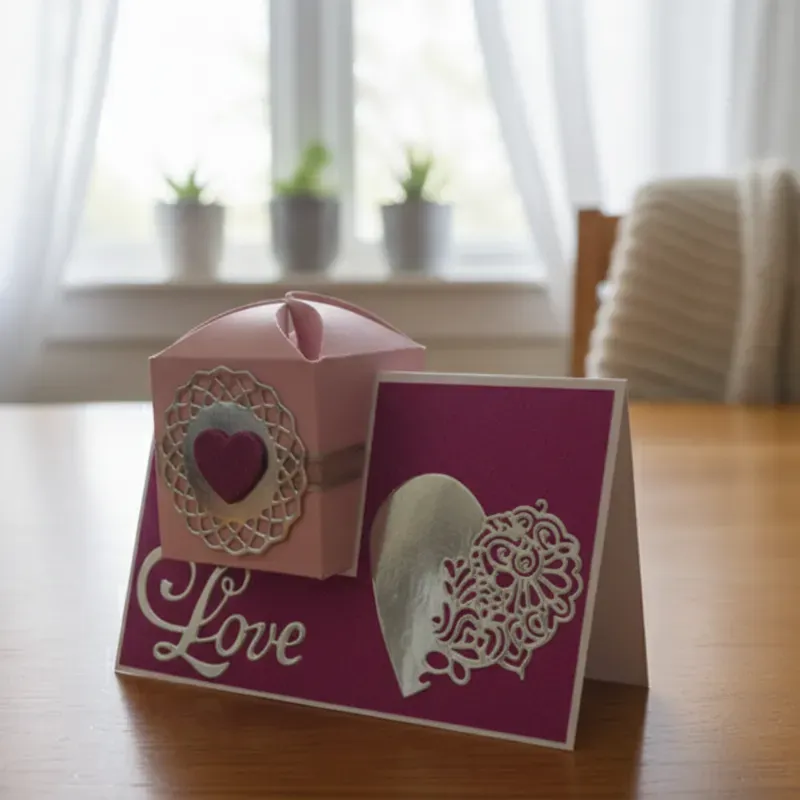Postal-caja "LOVE"