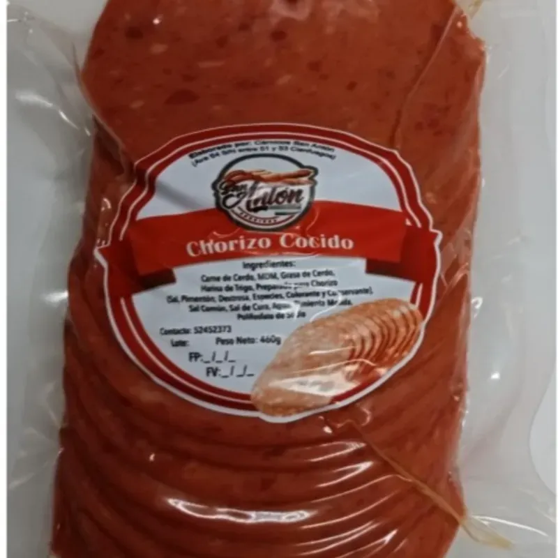 Chorizo cocido lasqueado (1lb) sellado al vacío