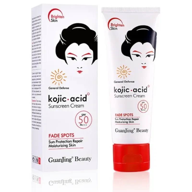 Protector solar ácido kójico SPF 50, colección Geisha GUANJING