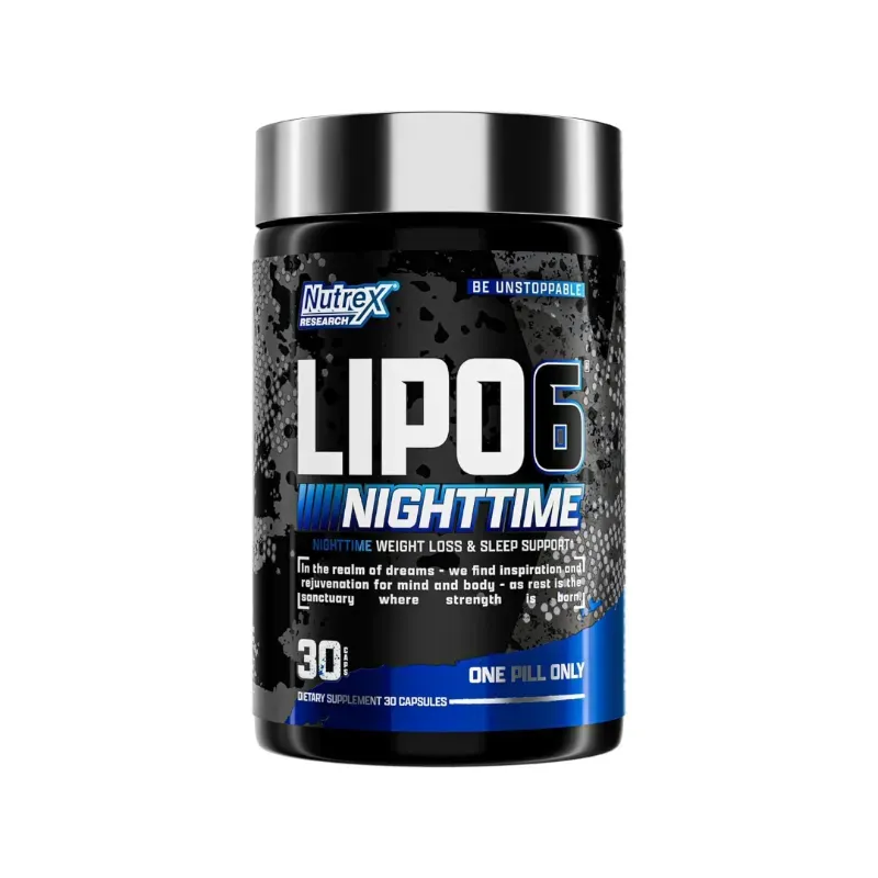 Quemador Nutrex Lipo-6 Nighttime, 30 Capsules 30 Servicios