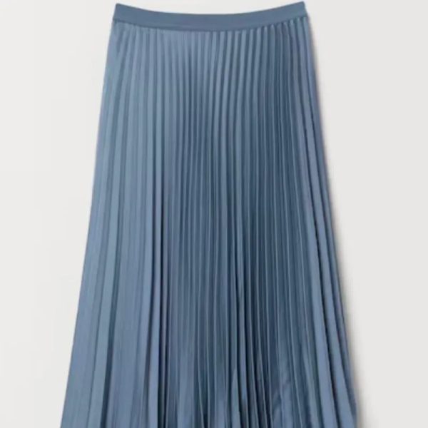 Falda Plisada de satén/H&M