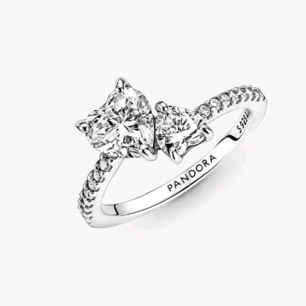 Anillo doble Corazón