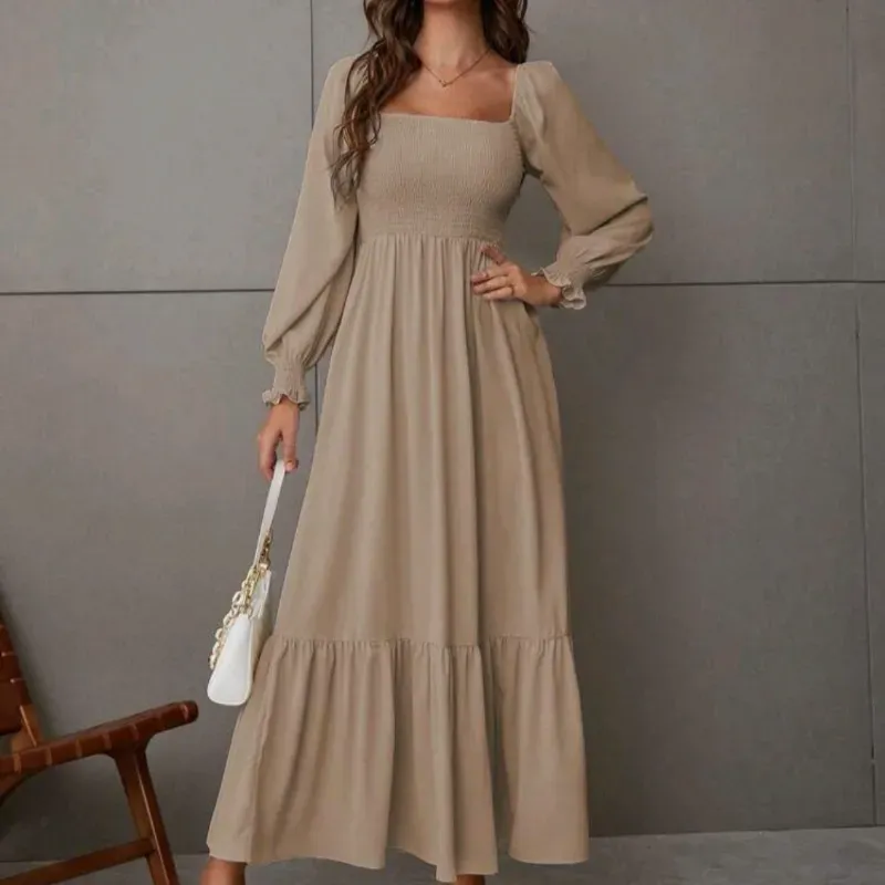 Chiquease Vestido maxi/ Caqui