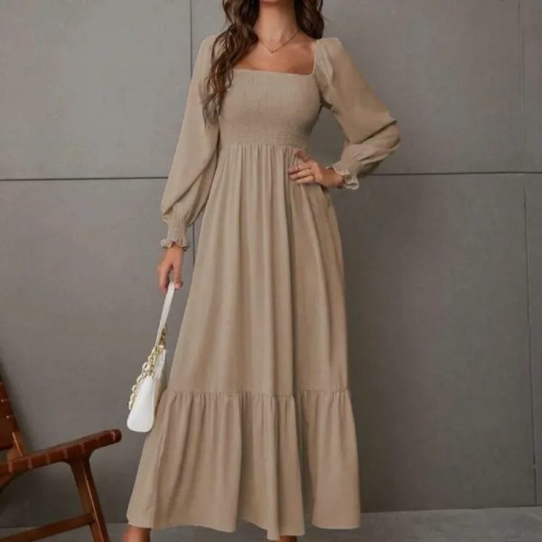 Chiquease Vestido maxi/ Caqui
