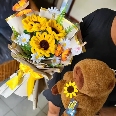 Ramo de flores limpiapipas