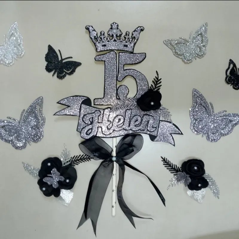 Juego de toppers para 15 años