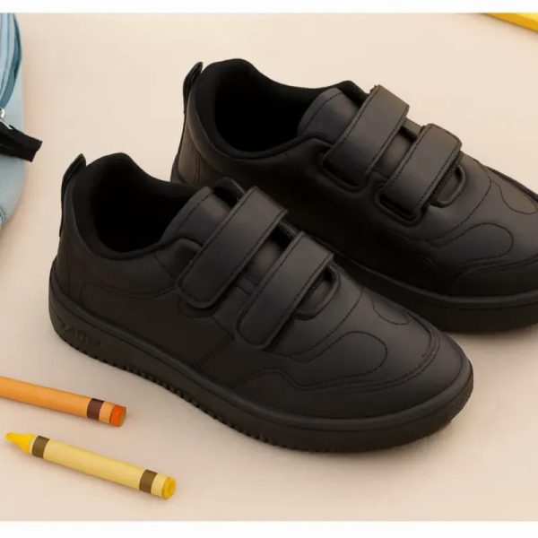 Zapatos negros para niños y niñas