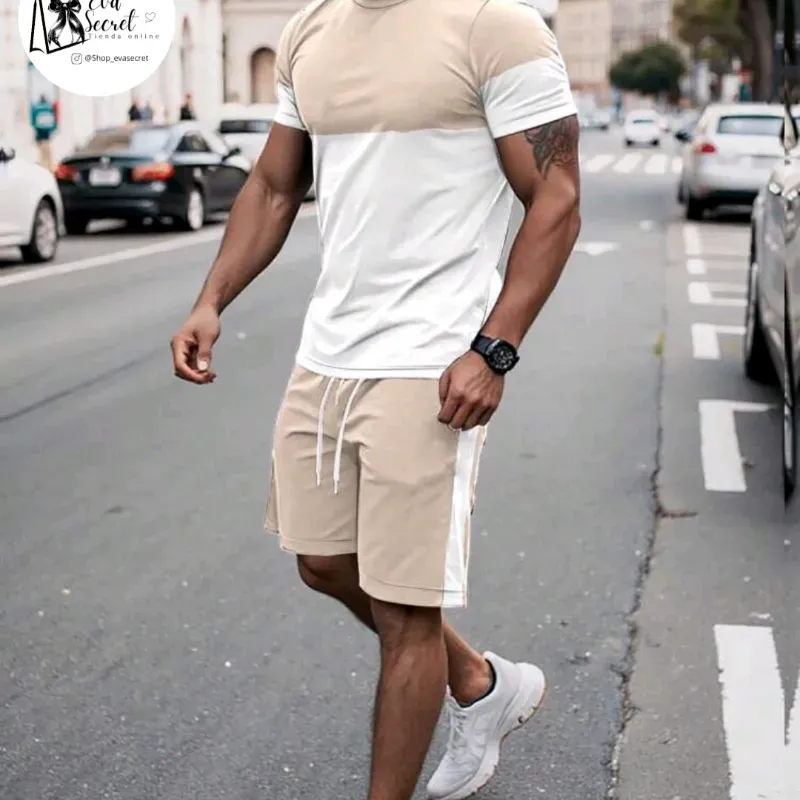 Conjunto de short y pullover talla L