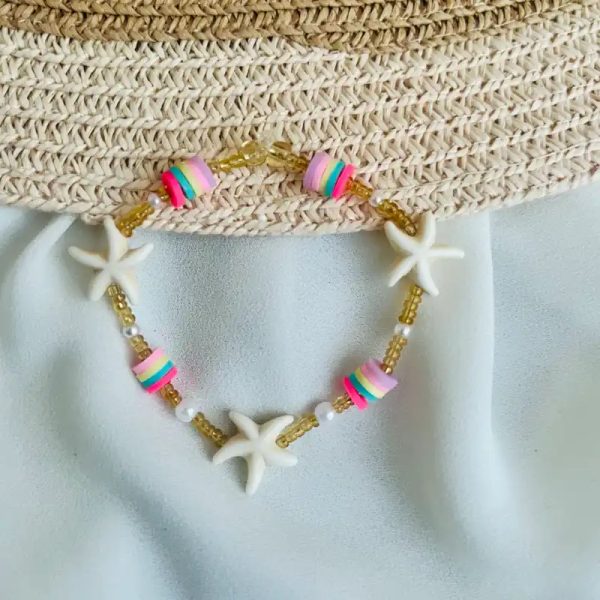 Pulsera de fimos y estrellas de mar