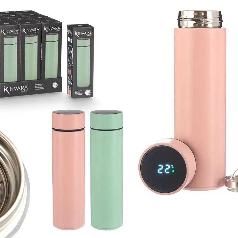 Termo termómetro digital (450 ml/ 2 colores)