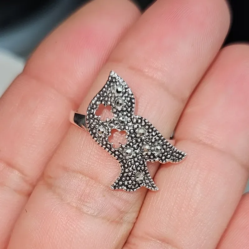 Anillo de plata 925 y Marquesitas