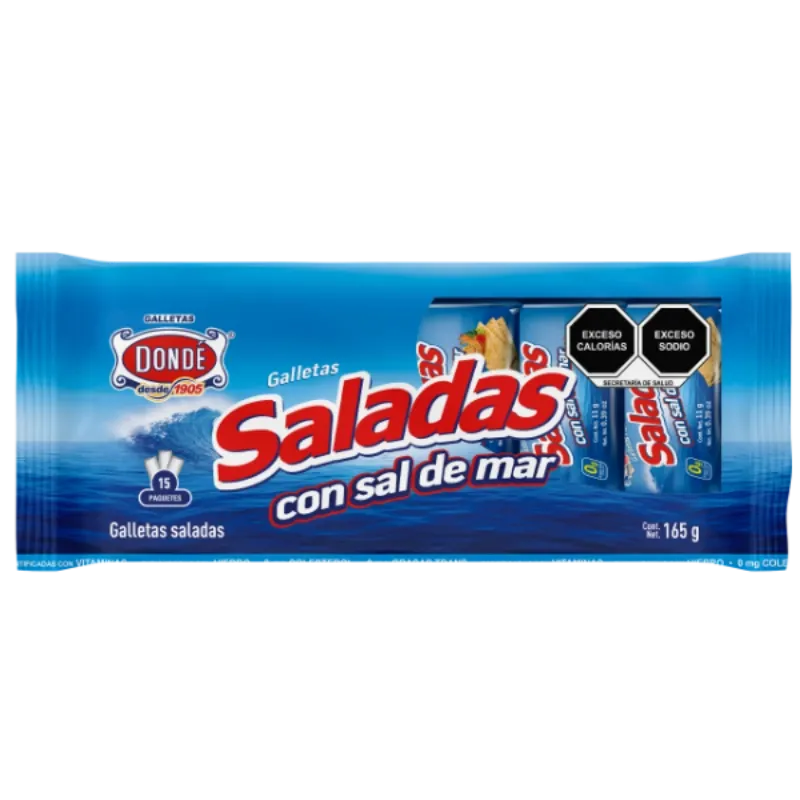 Galleta Salada Dondé Multipack  12 x 15  x 11 g