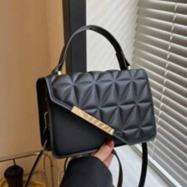 Cartera Negra Cuadrada