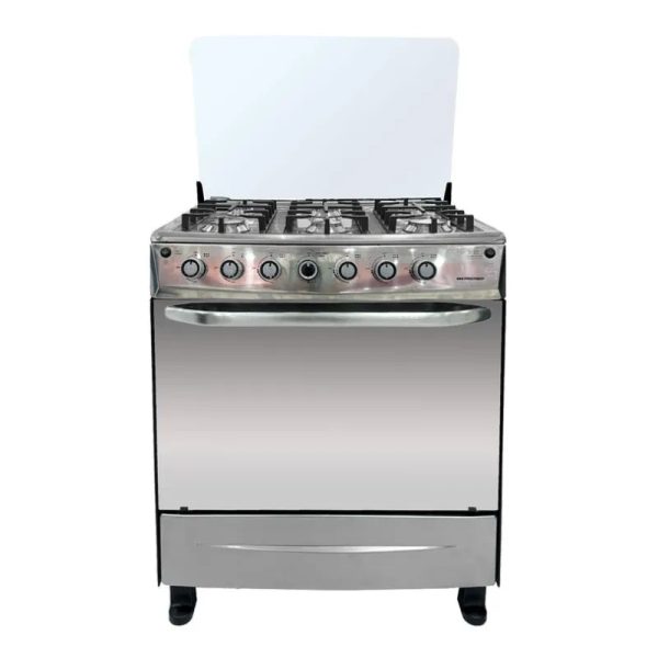Cocina de 6 Quemadores Premier Negra 8691