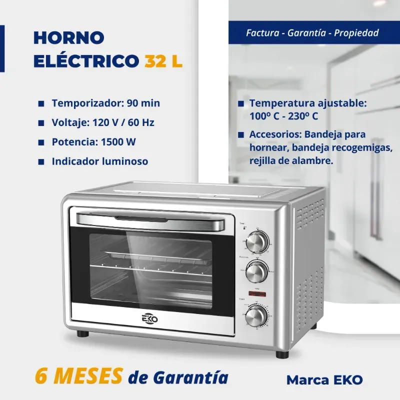 Horno electrico 32L