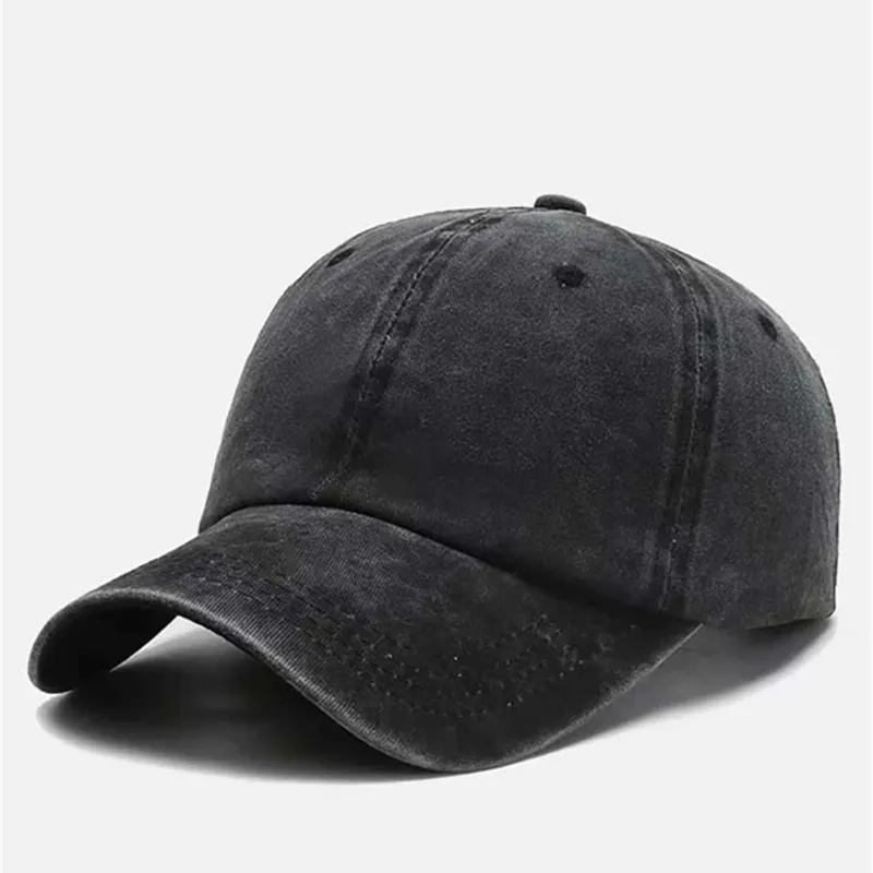 Gorra negra efecto lavado