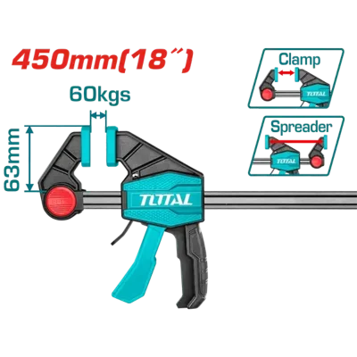 Abrazadera de barra rápida
