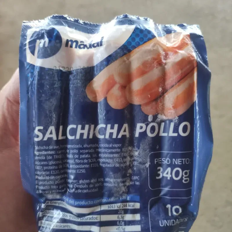 Salchicha de pollo