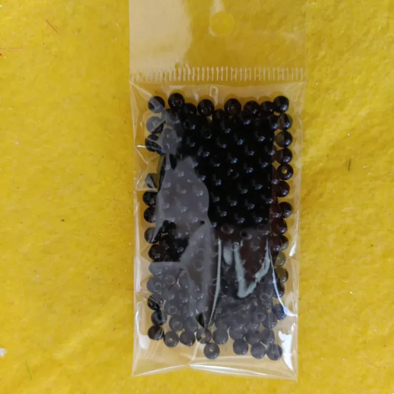 Piedra onix negra de 4 mm