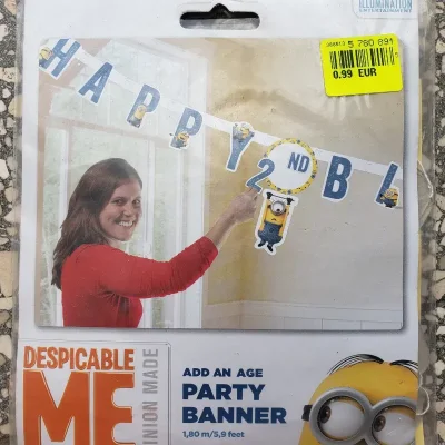 Happy birthday banderines Minnions