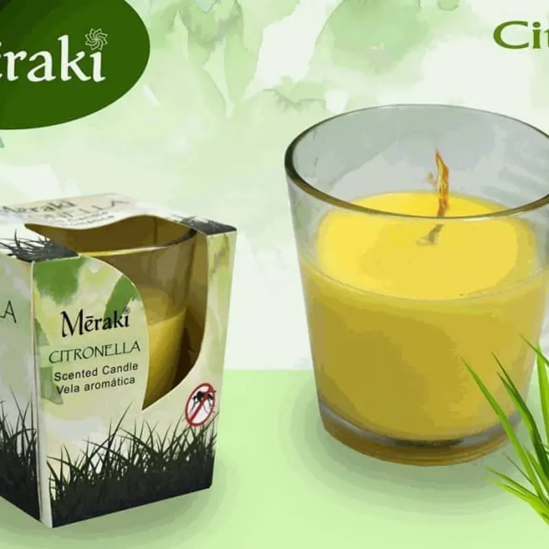 ‼️Vela aromática Meraki de citronella‼️ 3oz.