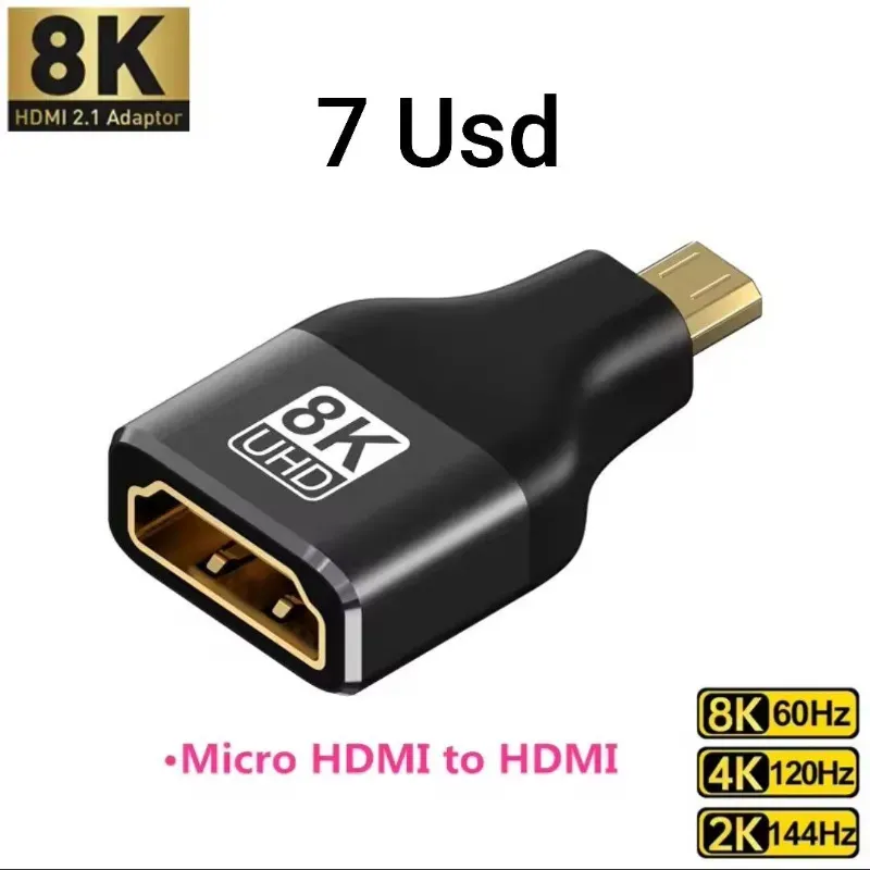 Adaptador Micro HDMI a HDMI hembra