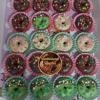 Mini-donas de colores