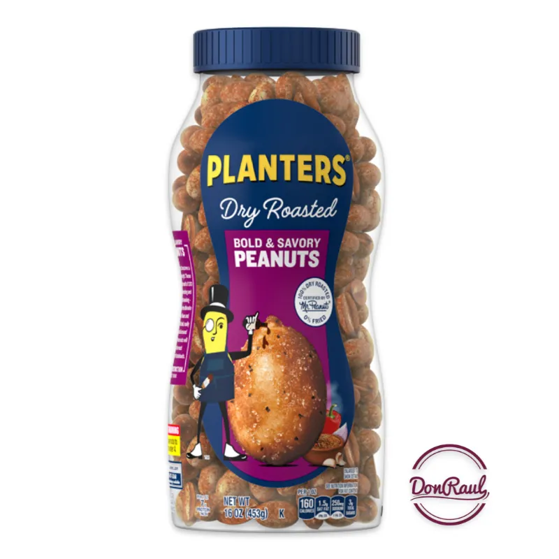 PLANTERS Dry Roasted Bold and Savory Peanuts 453g