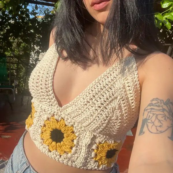 Top girasol 