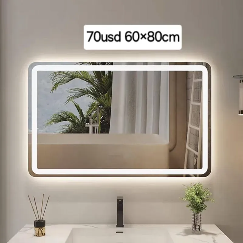 Espejo táctil de dos pasos de luces