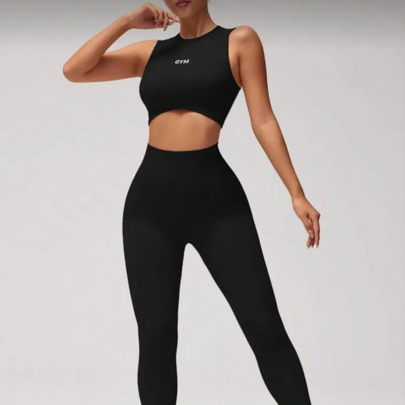 Conjunto deportivo negro Gym