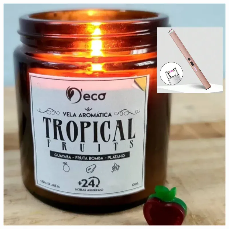 Kit Vela  Aromática + Encendedor