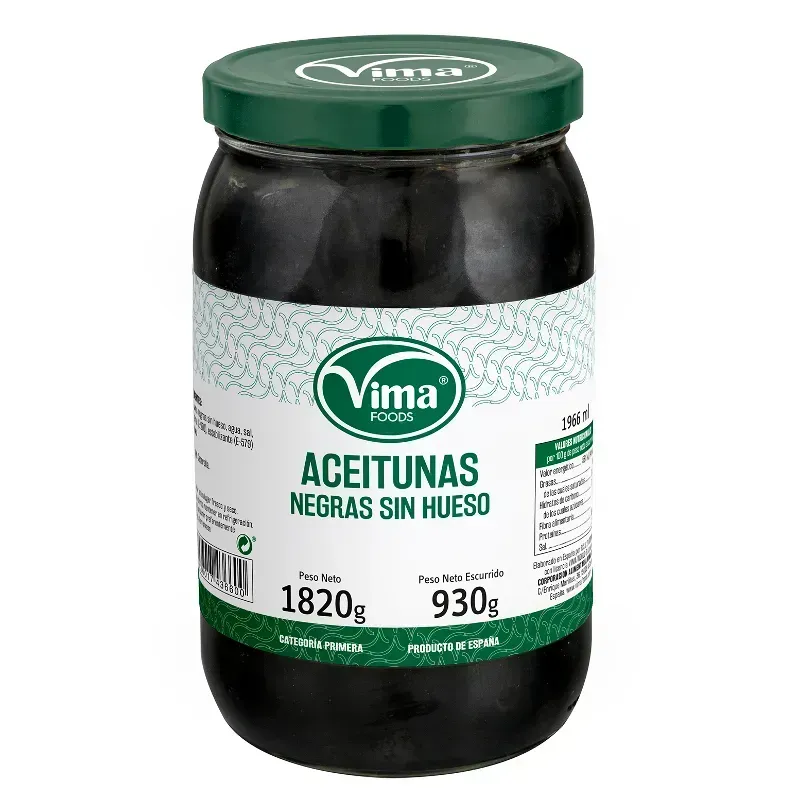 ACEITUNA NEGRA S/HUESO 1820 C/6 1000076 PRECIO 11.38