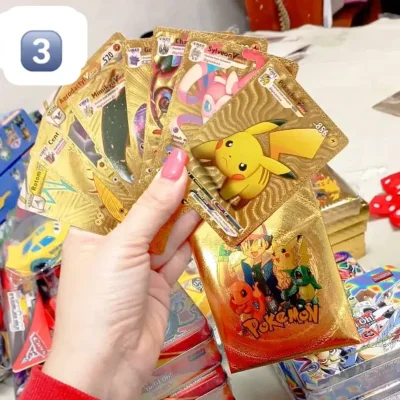 Cartas de POKÉMON IMPORTADAS DORADAS PVC