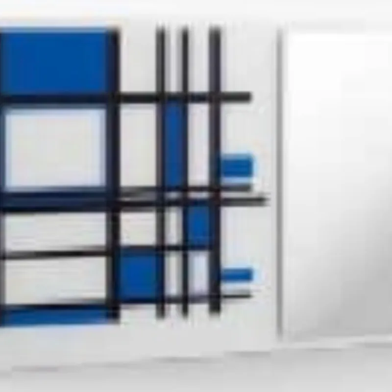 (35449) - Espejo 1000x600 Modelo de diseño Nº2 azul