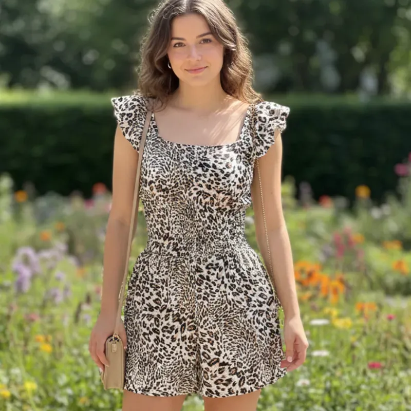 Mono estampado de leopardo