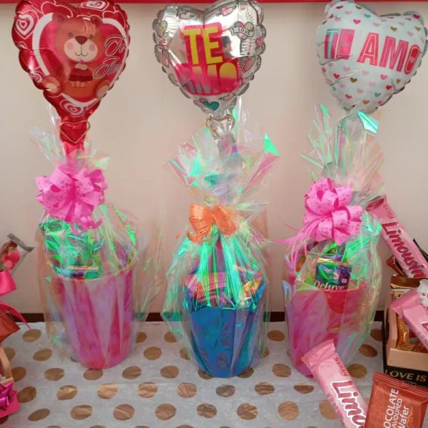 Vasos con Confituras, regalo para el 14 de febrero