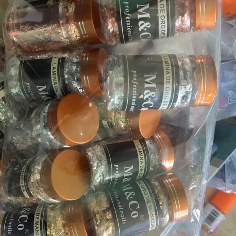 Pomo grande de papel Plateado