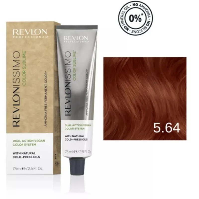 Tinte Revlon 5.64 castaño claro rojo cobrizo