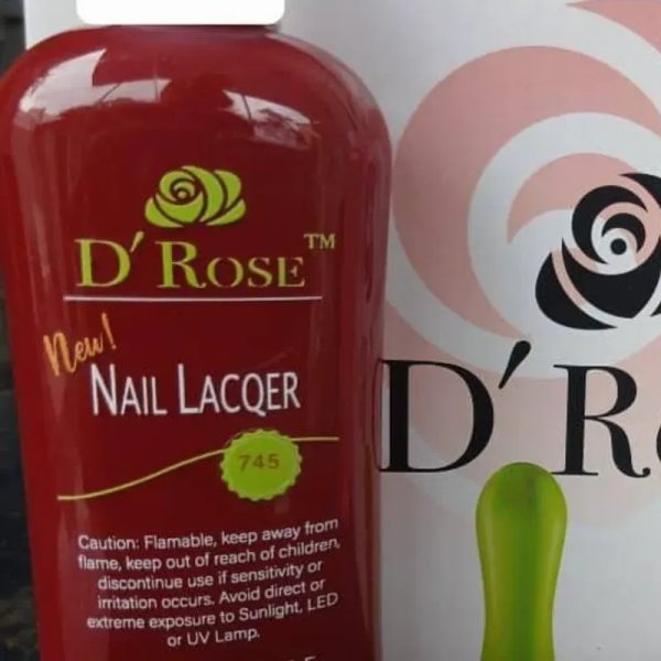 AU3>Esmalte Tradicional "D'ROSE" Rojo 10ml (a granel)