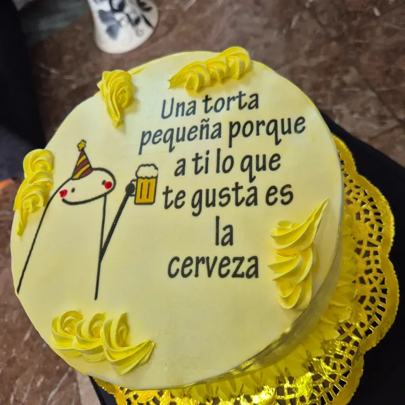 Tarta con imagen comestible