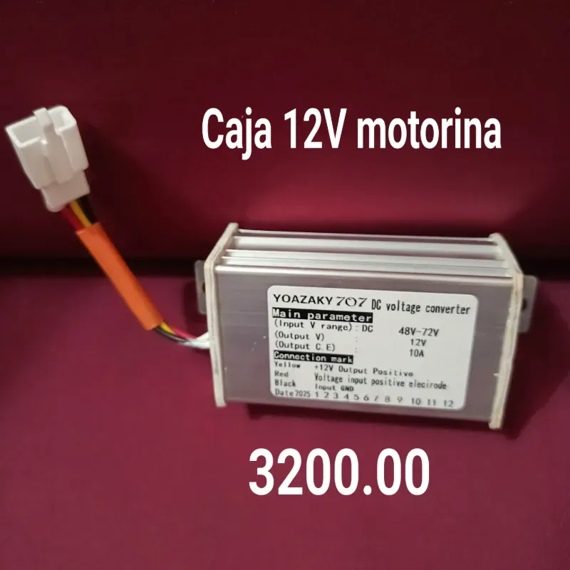 Convertidor de Voltaje DC YOAZAKY 707 – 48V~72V a 12V / 10A ⚙️