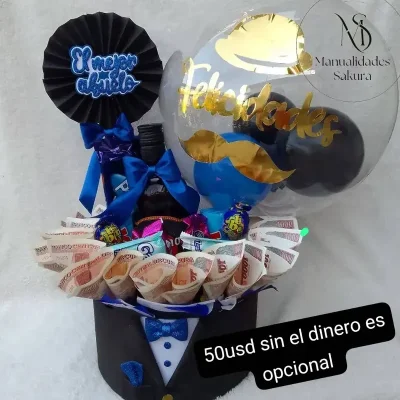 Caja de regalo con botellas de Ron