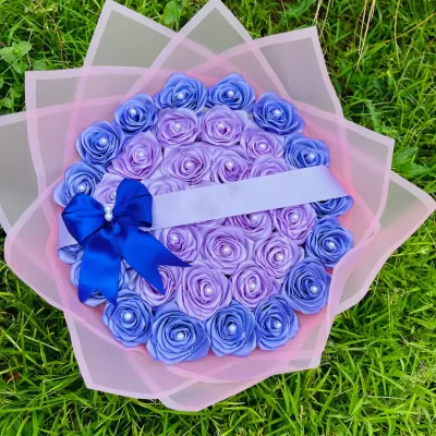 Ramo rosas eternas Moradas