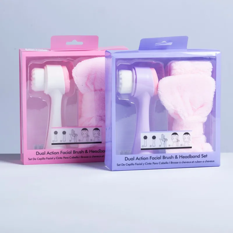 Set de Cepillo Facial y Cinta para Cabello